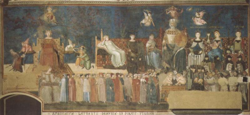 Ambrogio Lorenzetti Allegory of Good and Bad Government oil painting image